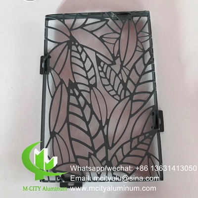 3d metallo schermo da giardino in alluminio schermo privacy metallo facciata rivestimento foglio 2,5m decorazione parete facciata