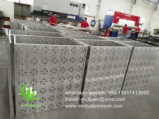 copertura del condizionatore d'aria copertura in alluminio rivestimento della facciata metallica foglio pieghevole per la decorazione della facciata della parete tenda
