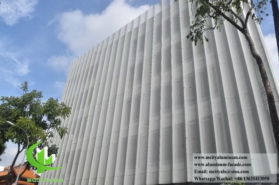 Sistema di facciate metalliche perforate architettoniche pannello di rivestimento in alluminio