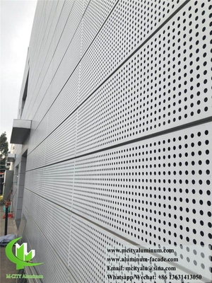 3D schermo perforato pannelli di alluminio lamiera di metallo decorazione esterna rivestimento PVDF