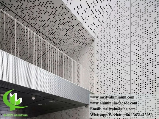Fassate metalliche perforate in alluminio