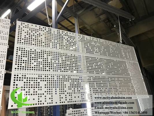 Architettura rivestimento metallico lamiera di alluminio solido perforata per la decorazione degli edifici