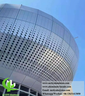 Fogli perforati per la decorazione degli edifici con pannello inciso in metallo CNC in alluminio