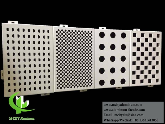 Punzonatura CNC pannello solido di rivestimento in alluminio per decorazioni murali