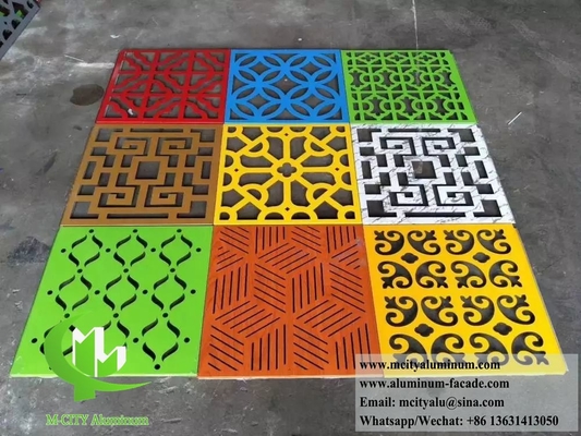 Dischi di metallo decorativi pannelli di alluminio Laser Cut Pattern PVDF