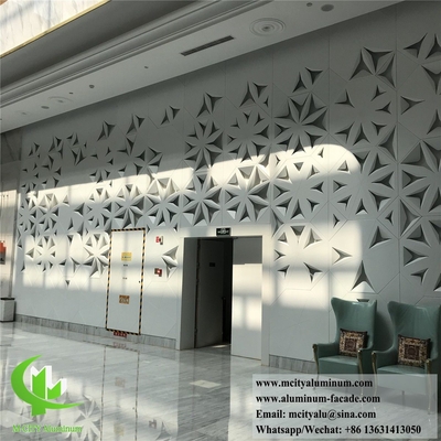 Punzonatura CNC pannello solido di rivestimento in alluminio per decorazioni murali
