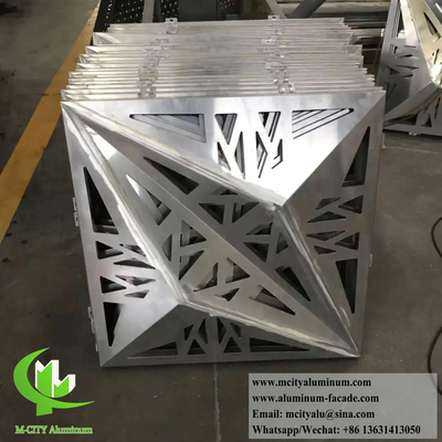 Pannelli di alluminio con rivestimento in metallo 3D con disegni di taglio CNC
