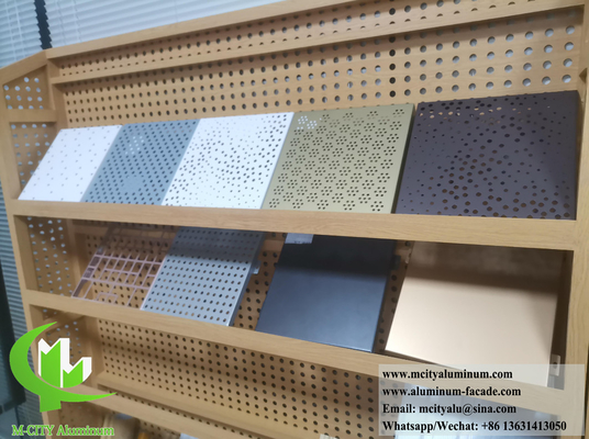 Schermo di metallo per architettura, taglio CNC, perforazione per la decorazione dei rivestimenti murali