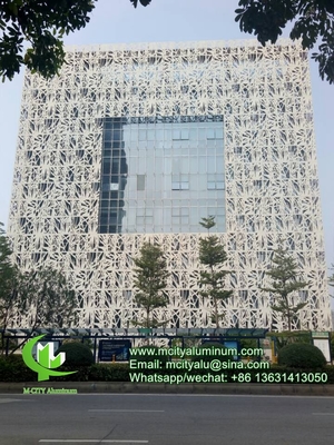 Cina pannello di rivestimento di pareti di facciata in alluminio copertura esterna per l'edificio copertura anteriore esterna