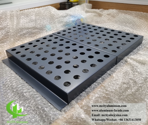 Pannello di facciata in metallo massello in alluminio con modello di perforazione per la decorazione dei rivestimenti murali degli edifici