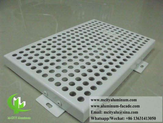 Pannello di facciata in metallo massello in alluminio con modello di perforazione per la decorazione dei rivestimenti murali degli edifici