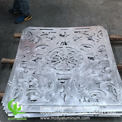 pannello per pareti perforate in alluminio per facciata di balcone con lamiera di metallo da 3 mm con pvdf