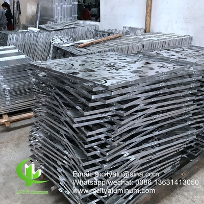 pannello per pareti perforate in alluminio per facciata di balcone con lamiera di metallo da 3 mm con pvdf