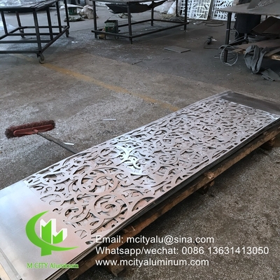 pannello per pareti perforate in alluminio per facciata di balcone con lamiera di metallo da 3 mm con pvdf