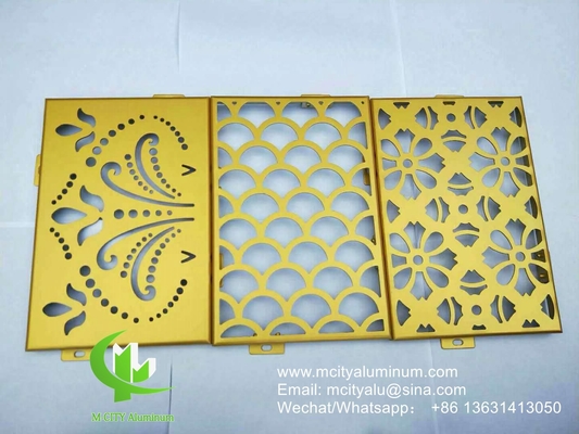 pannello di rivestimento della parete della facciata a disegno in alluminio copertura esterna dell'edificio per la decorazione esterna dell'edificio