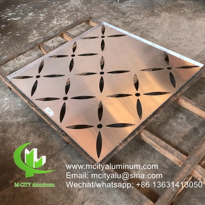 1m x 2m rivestimento per pareti in metallo lamiera di alluminio massello schermo metallico per la decorazione delle facciate dei muri
