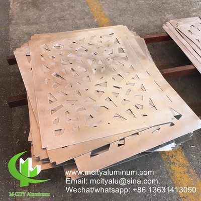 3 mm pannello decorativo di facciata rivestito in alluminio per la parete tenda facciata rivestito pannello murario schermo perforato