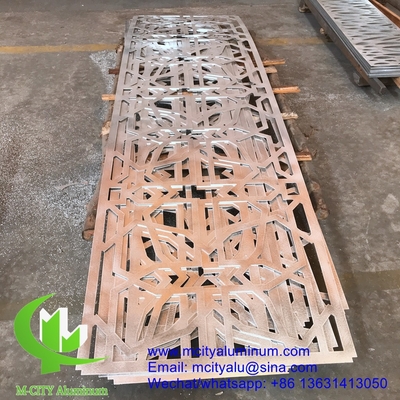3 mm pannello decorativo di facciata rivestito in alluminio per la parete tenda facciata rivestito pannello murario schermo perforato