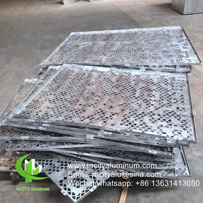 2 mm pannello decorativo per facciata perforata in alluminio per rivestimento di facciata per pareti a tenda pannello murario perforato