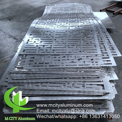 2 mm pannello decorativo per facciata perforata in alluminio per rivestimento di facciata per pareti a tenda pannello murario perforato