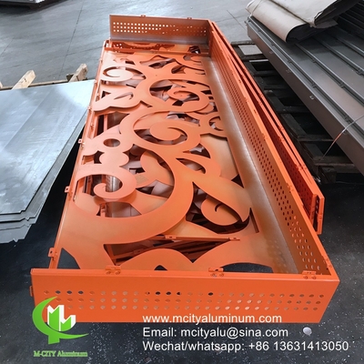 pannello di rivestimento perforazione in alluminio metallico con disegni d'arte perforazione utilizzata per facciata dell'edificio