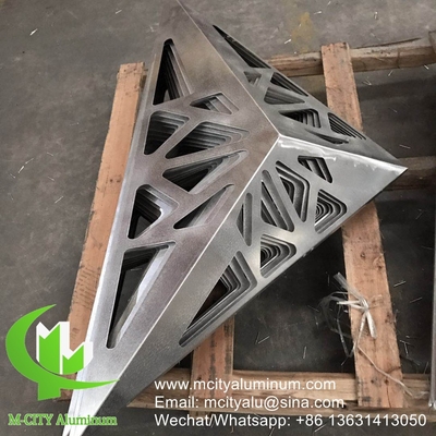 3d metallo schermo da giardino in alluminio schermo privacy metallo facciata rivestimento foglio 2,5m decorazione parete facciata