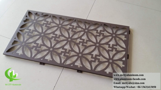Leggio di alluminio per schermo metallico perforato per la decorazione di fogli di metallo tagliati al laser