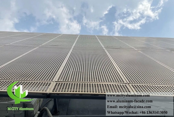 Fogli perforanti di alluminio bianco rivestiti in polvere di schermo metallico esterno