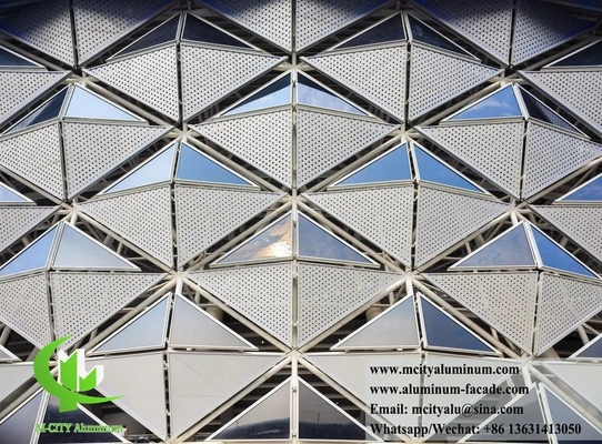 Rivestimento di parete in metallo 3D Forma di foglio di alluminio Taglio CNC pannello murario su misura