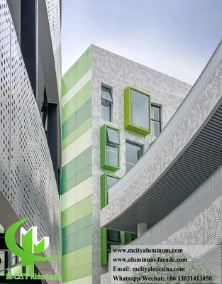 Architettura lamiera di metallo perforante schermo pannelli di alluminio per il muro