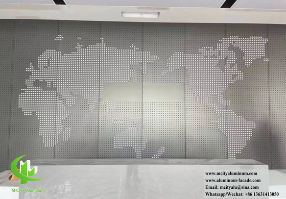 pannelli di alluminio perforanti per schermo metallico per la decorazione dei rivestimenti murali