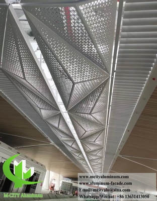 Rivestimento in alluminio 3D Laser Cut Pattern PVDF Durable Coating