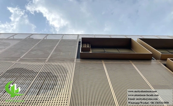 Architettura lamiera di metallo perforante schermo pannelli di alluminio per il muro