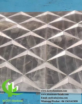 Disegno di alluminio pannello di rivestimento 3D lamiera di metallo per la decorazione delle pareti