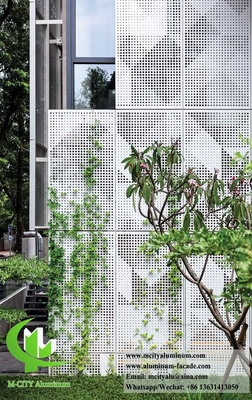Fogli di alluminio per la decorazione dei rivestimenti murali per schermo metallico perforato