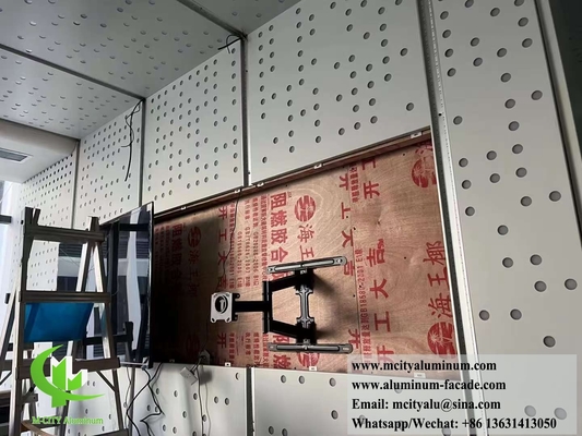 pannelli di rivestimento in alluminio massiccio con disegni di perforazione