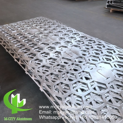 Pannello di rivestimento della parete della facciata in alluminio perforato, copertura anteriore esterna dell'edificio per la parete tenda dell'edificio
