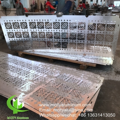 Rivestimento murale in alluminio inciso pannello decorativo di facciata muro tenda esterno edificio