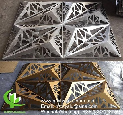 Fassata con rivestimento in alluminio perforato, pannelli murali esterni, facciata per copertura esterna