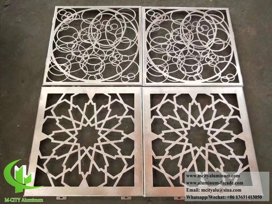 Schermo metallo perforato CNC per la decorazione dei rivestimenti murali