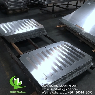 pannello di rivestimento perforato in alluminio metallico con fori rotondi perforazione utilizzata per la facciata dell'edificio