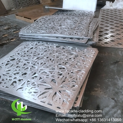 pannello di taglio laser in alluminio metallico per rivestimenti di facciate di edilizia