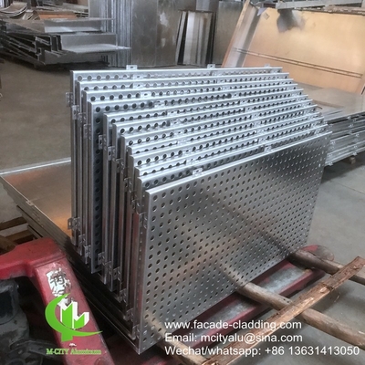 pannello intagliato di alluminio a buco rotondo perforato utilizzato per la facciata esterna dell'edificio per la copertura esterna