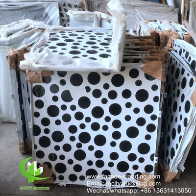 Rivestimenti perforati in alluminio architettonico con disegni d'arte