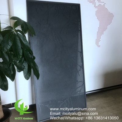PVDF Disegni perforati in alluminio metallico utilizzati per la decorazione delle facciate degli edifici