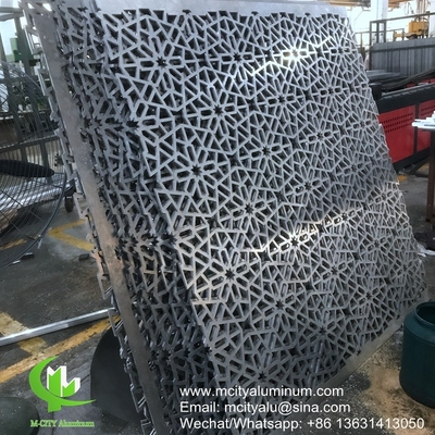 Rivestimenti per facciate di pannelli di alluminio perforati a disegno per pareti di tenda di pannelli di alluminio massicci per rivestimenti di facciate