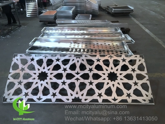 PVDF Disegni perforati in alluminio metallico utilizzati per la decorazione degli edifici