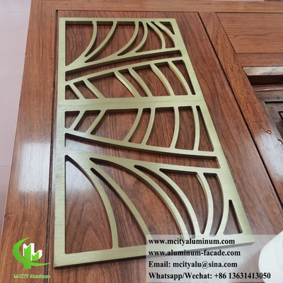 10 mm schermo di alluminio laser taglio pannelli metallici per la decorazione delle pareti interne
