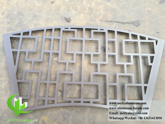 Schermo metallo perforato CNC per la decorazione dei rivestimenti murali