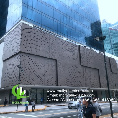 Architettura facciata alluminio PVDF Finish pannello di alluminio solido